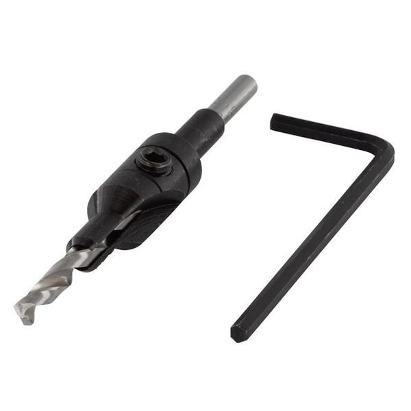 Burghiu pentru gaurire preliminara cu zencuitor Wolfcraft 2500000, D 3.5 - 9.5 mm, burghiu D 4.5 mm