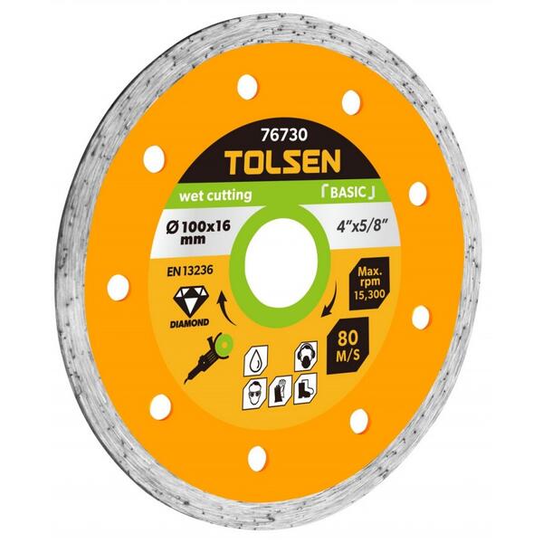 Disc diamantat umed 125x22.2 mm Tolsen 76733